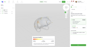 Analyzing structural health of model